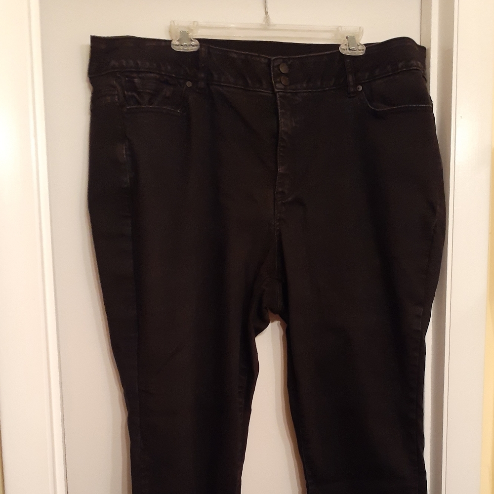 Lane Bryant black skinny jeans